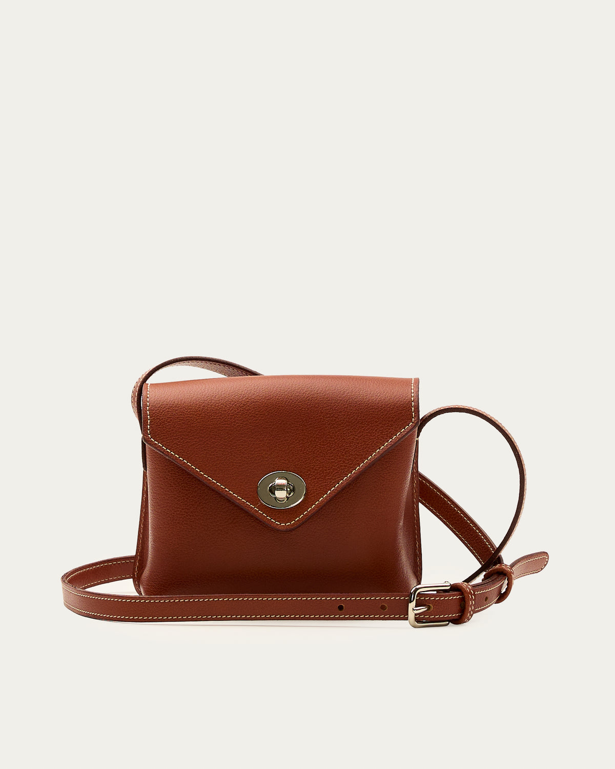 Cartera Lily Coñac de cuero - Romors