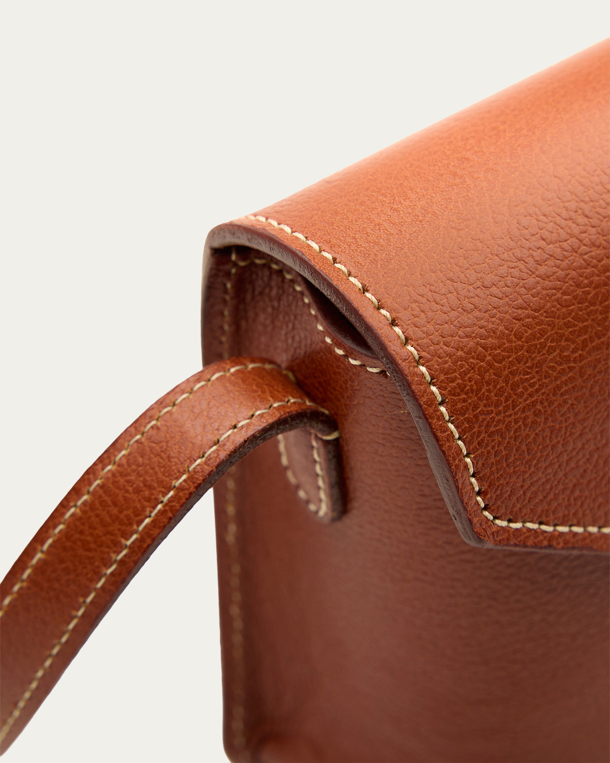 Cartera Lily Coñac de cuero - Romors