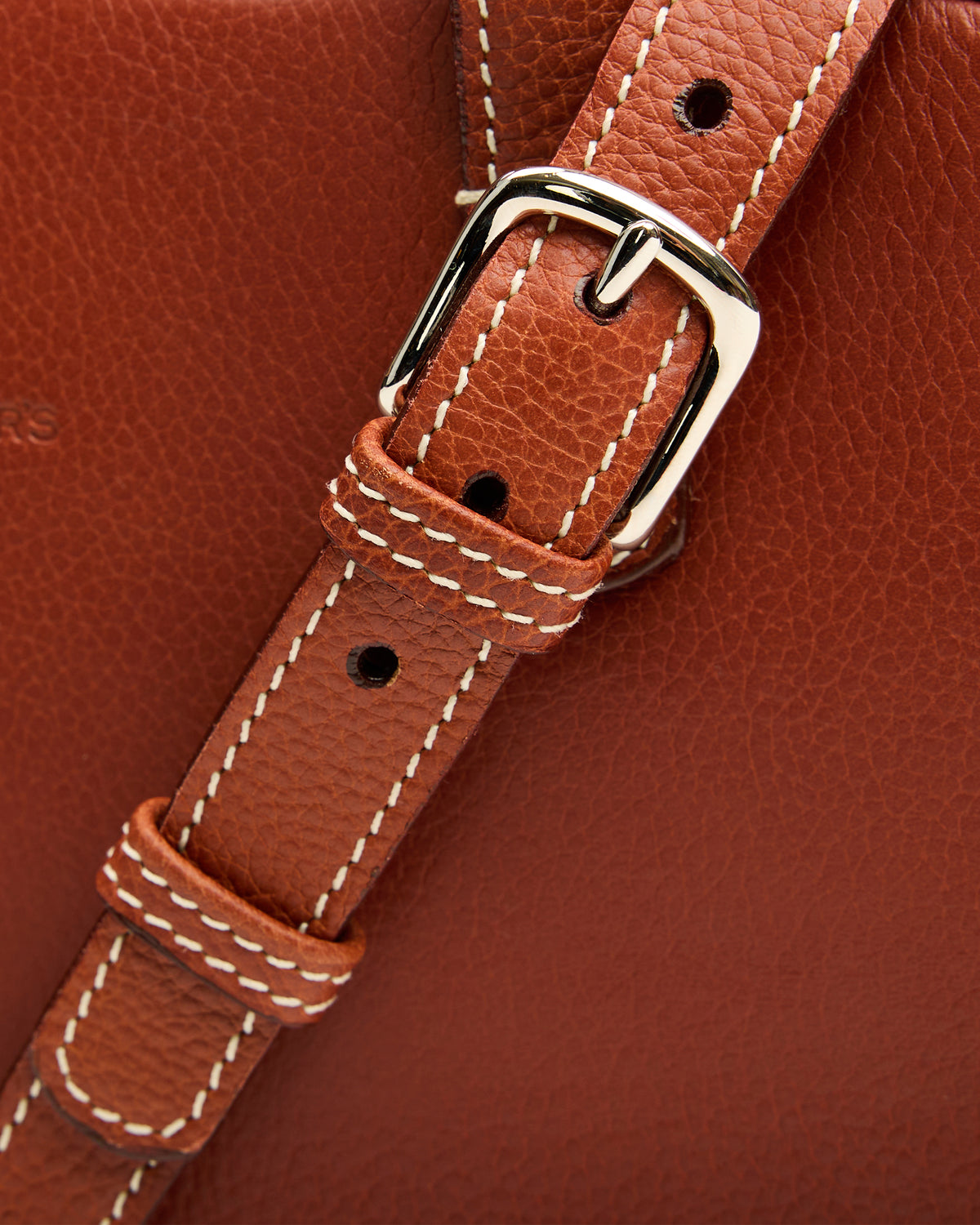 Cartera Mónica Coñac de cuero - Romors