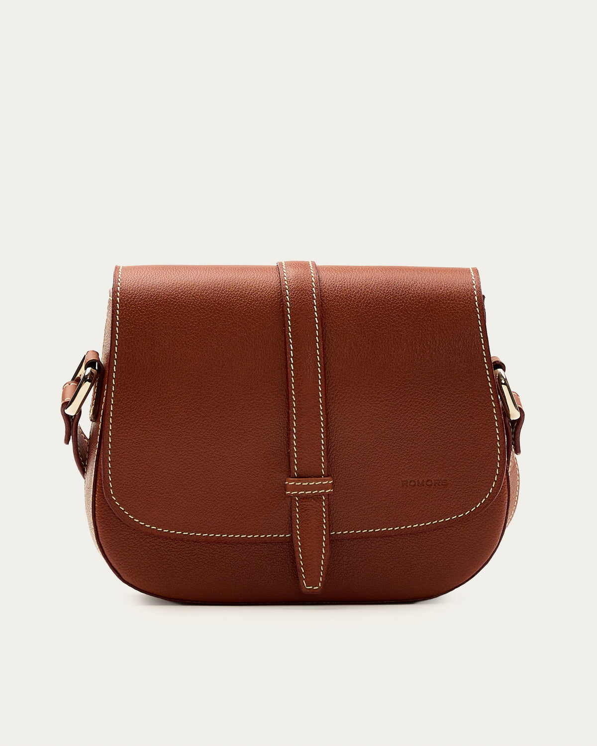 Cartera York Coñac de cuero - Romors