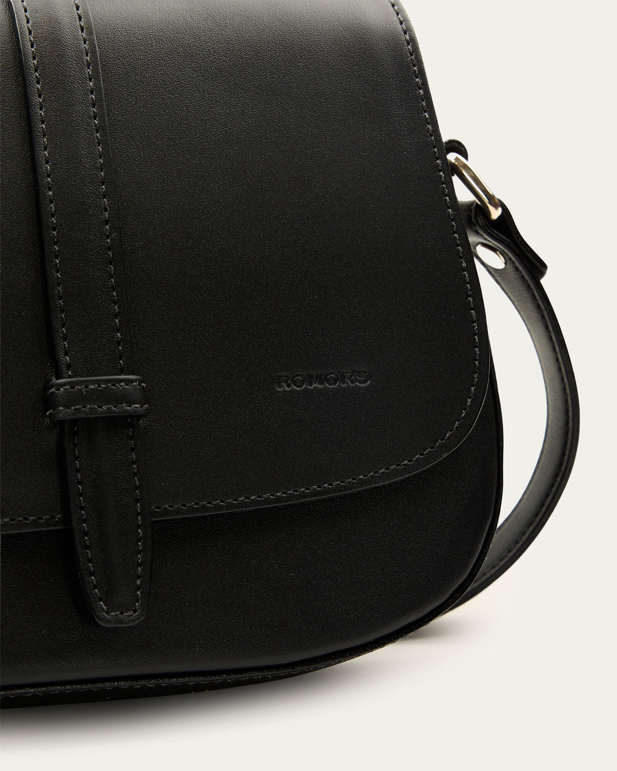 Cartera York Negro de cuero - Romors