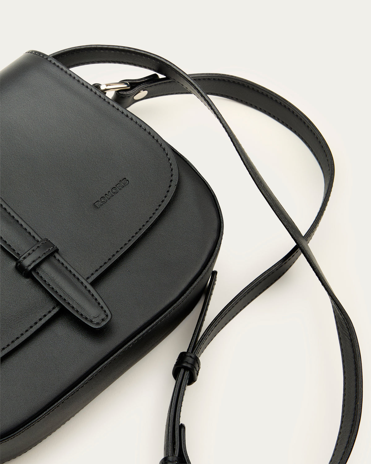 Cartera York Negro de cuero - Romors