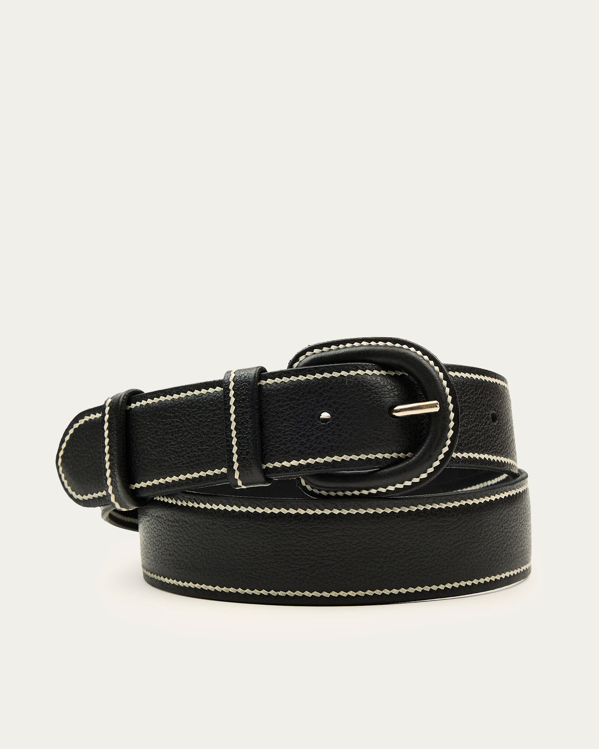 Cinturón Tiento 3.5 Negro de cuero - Romors