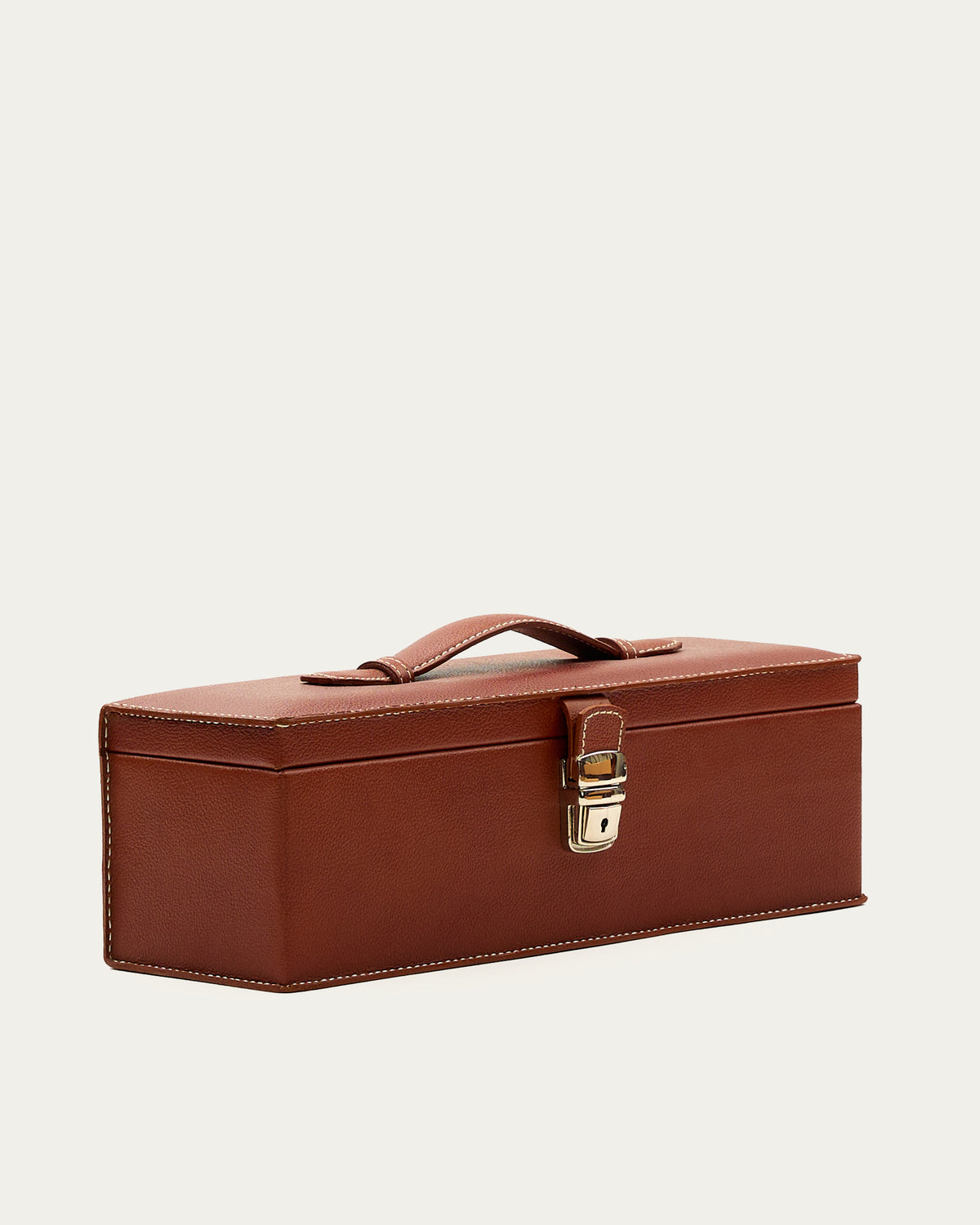 Caja Porta Botella Vino Coñac de cuero - Romors