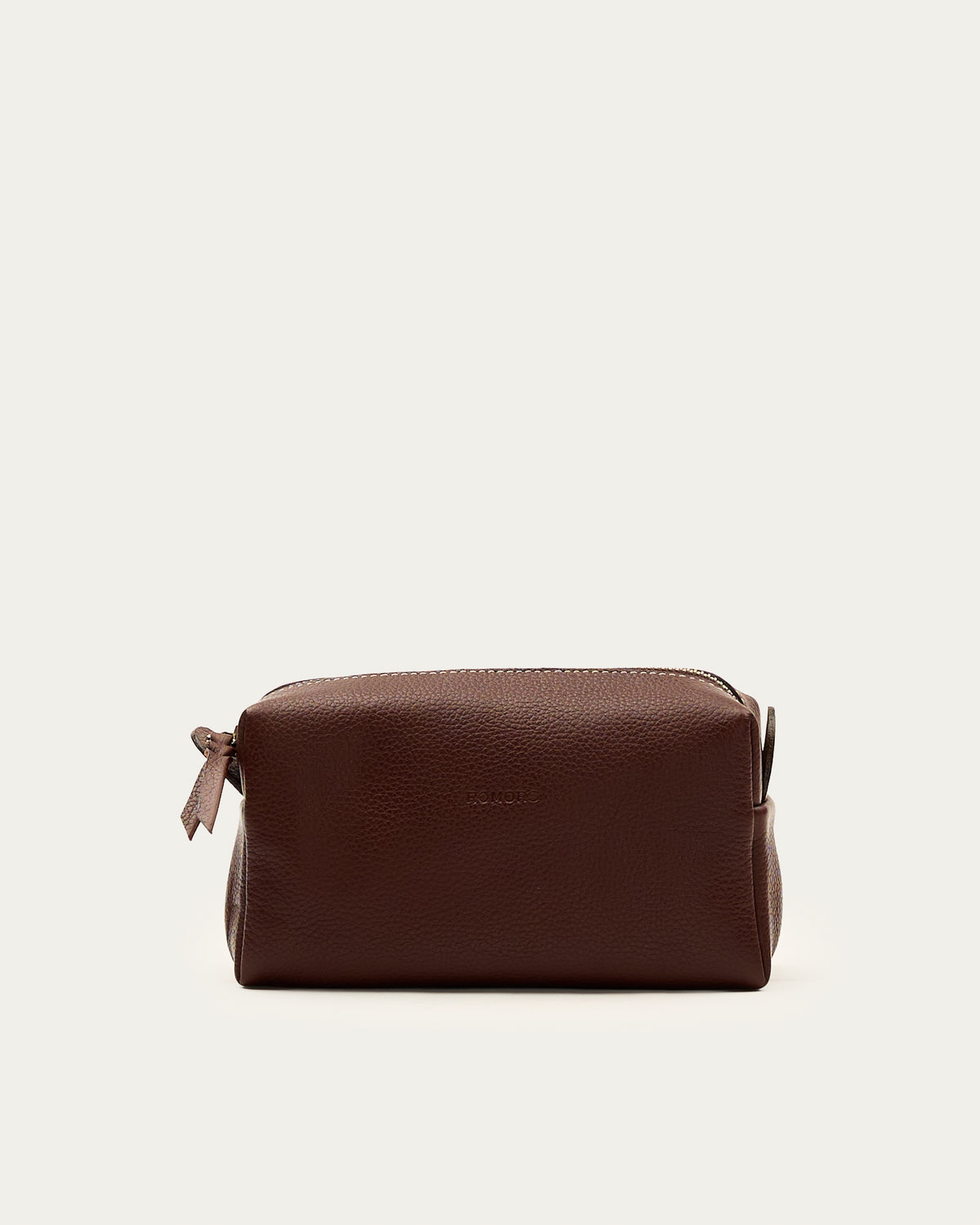 Estuche Travel M Café de cuero - Romors