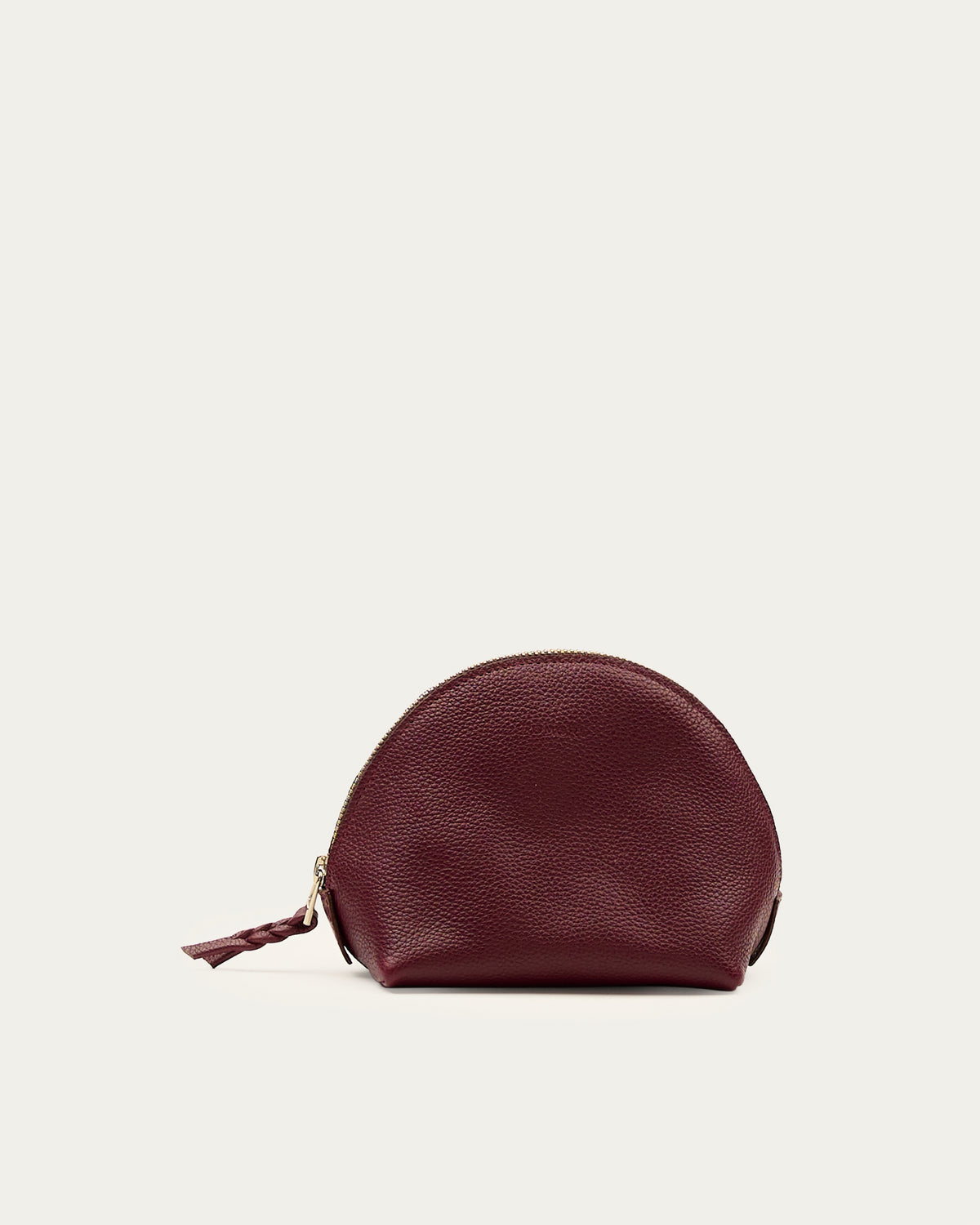 Estuche Medialuna Cherry de cuero - Romors