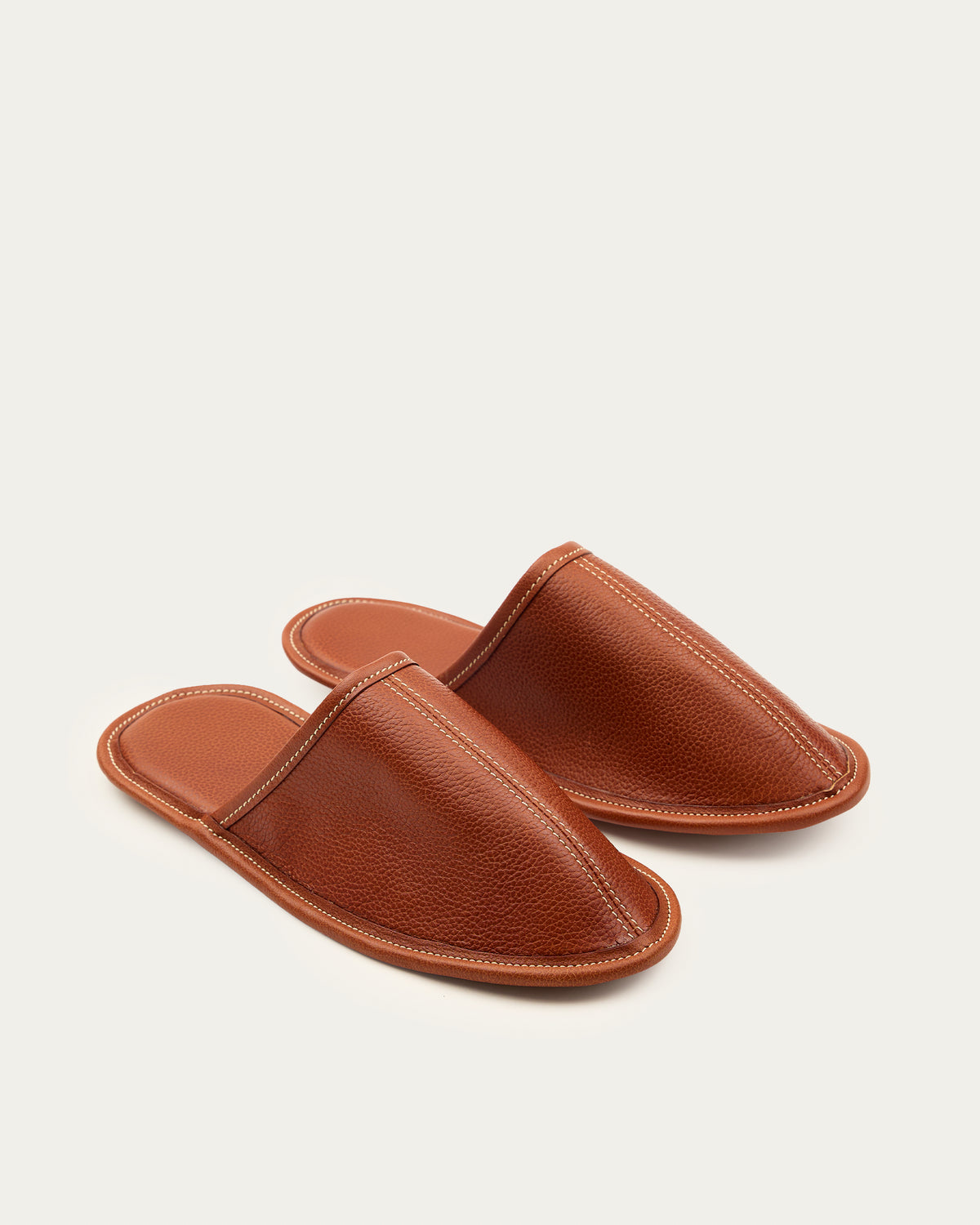 Zapatillas de Levantar Cuero Coñac - Romors