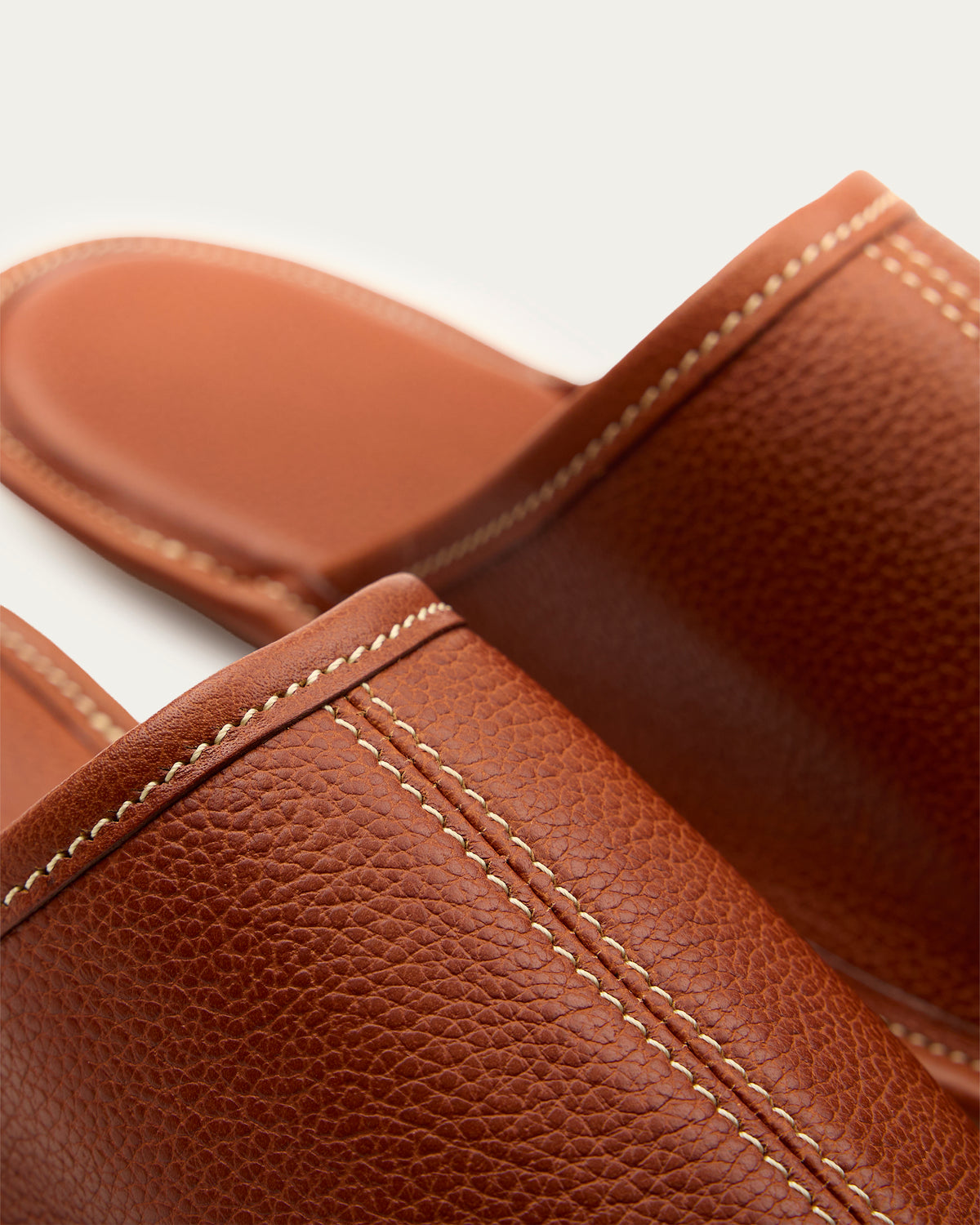 Zapatillas de Levantar Cuero Coñac - Romors