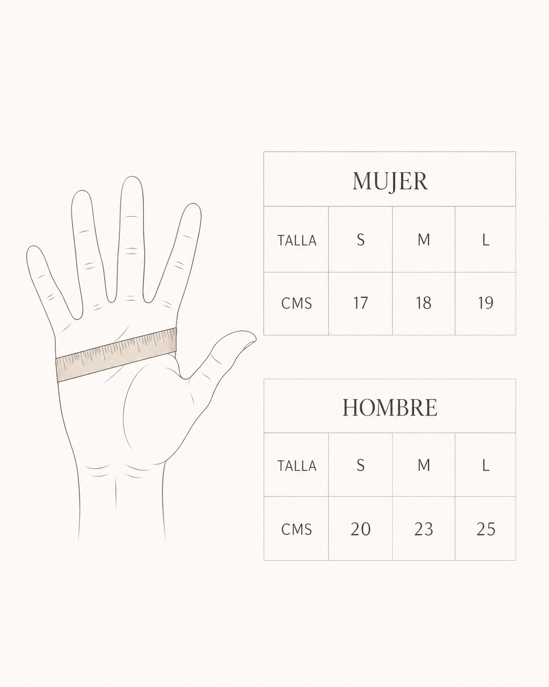 Guantes mujer Arena