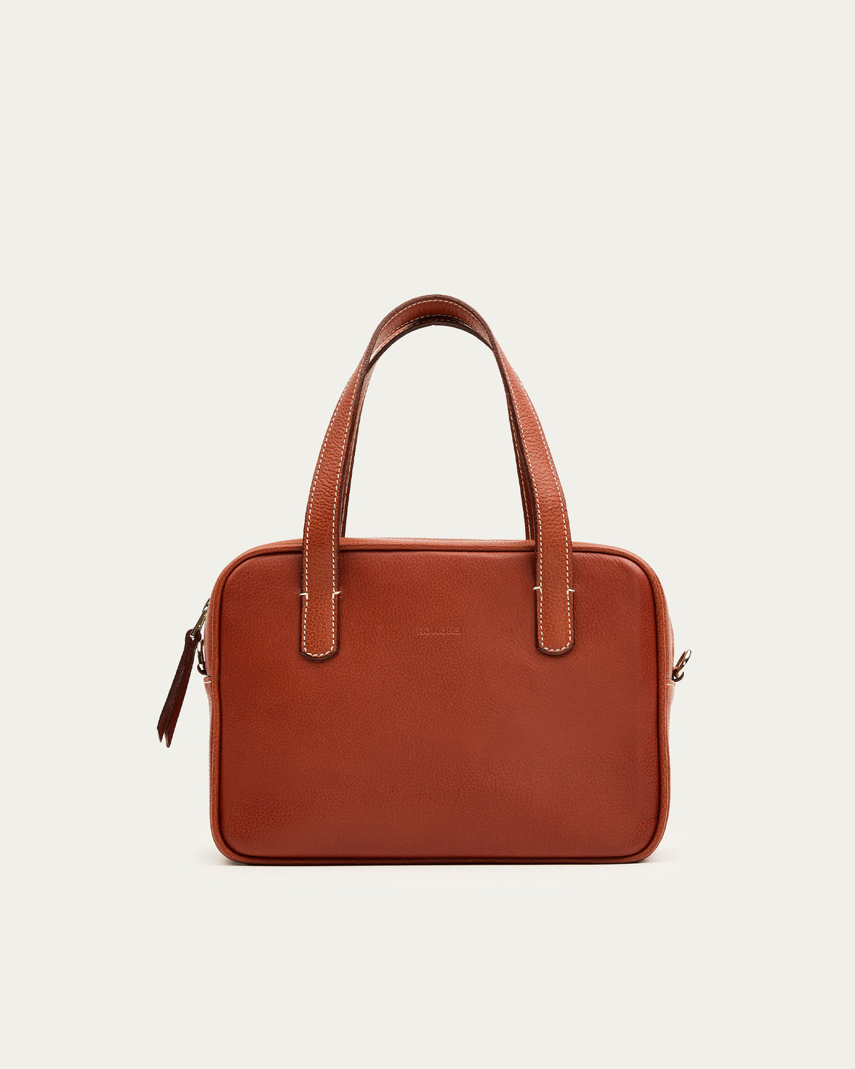 Cartera Mónica Coñac de cuero - Romors
