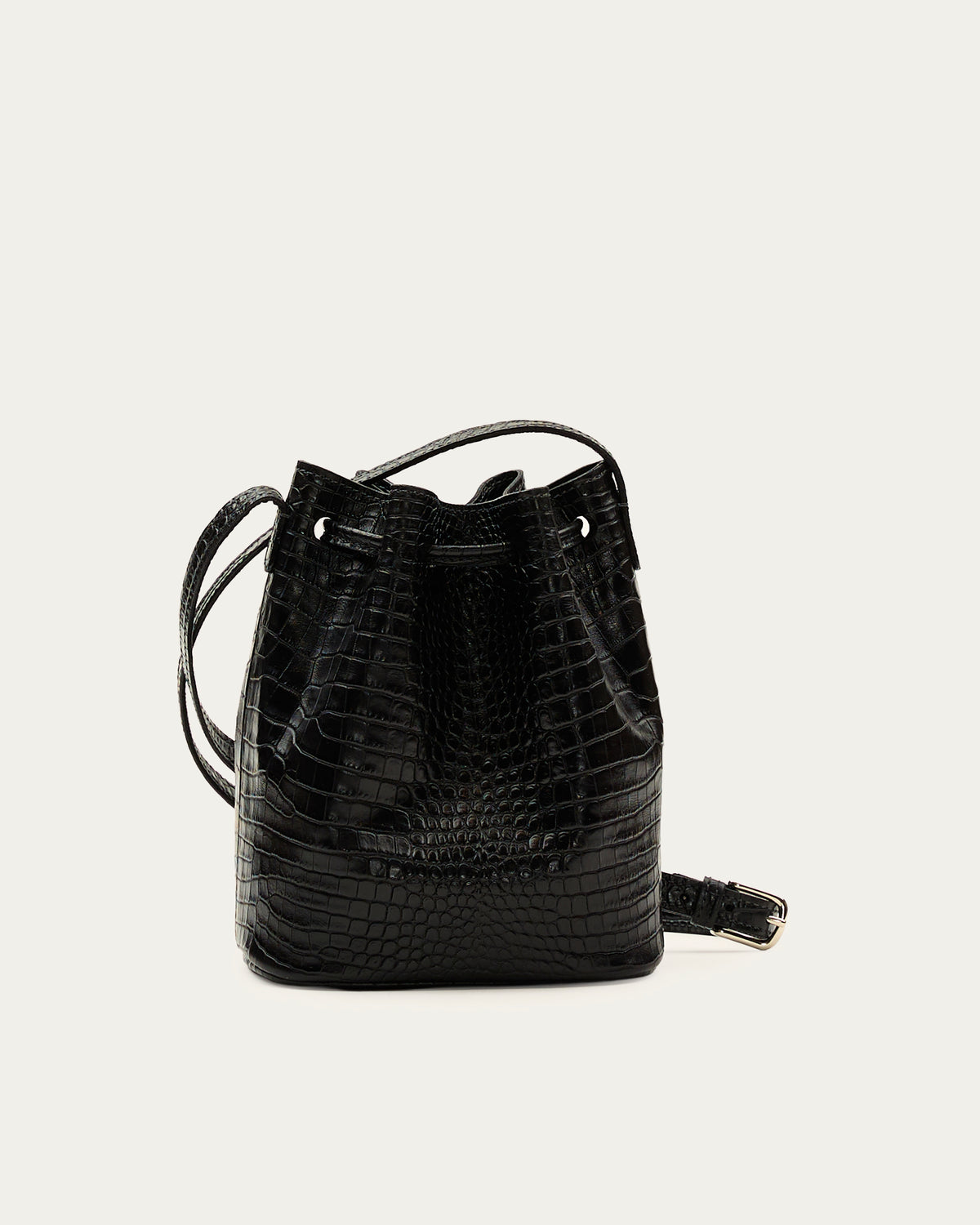 Cartera Josefina Coco Negro de cuero - Romors