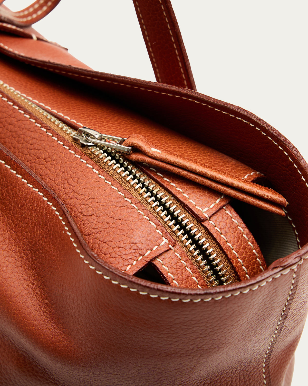 Cartera Sofía Coñac de cuero - Romors