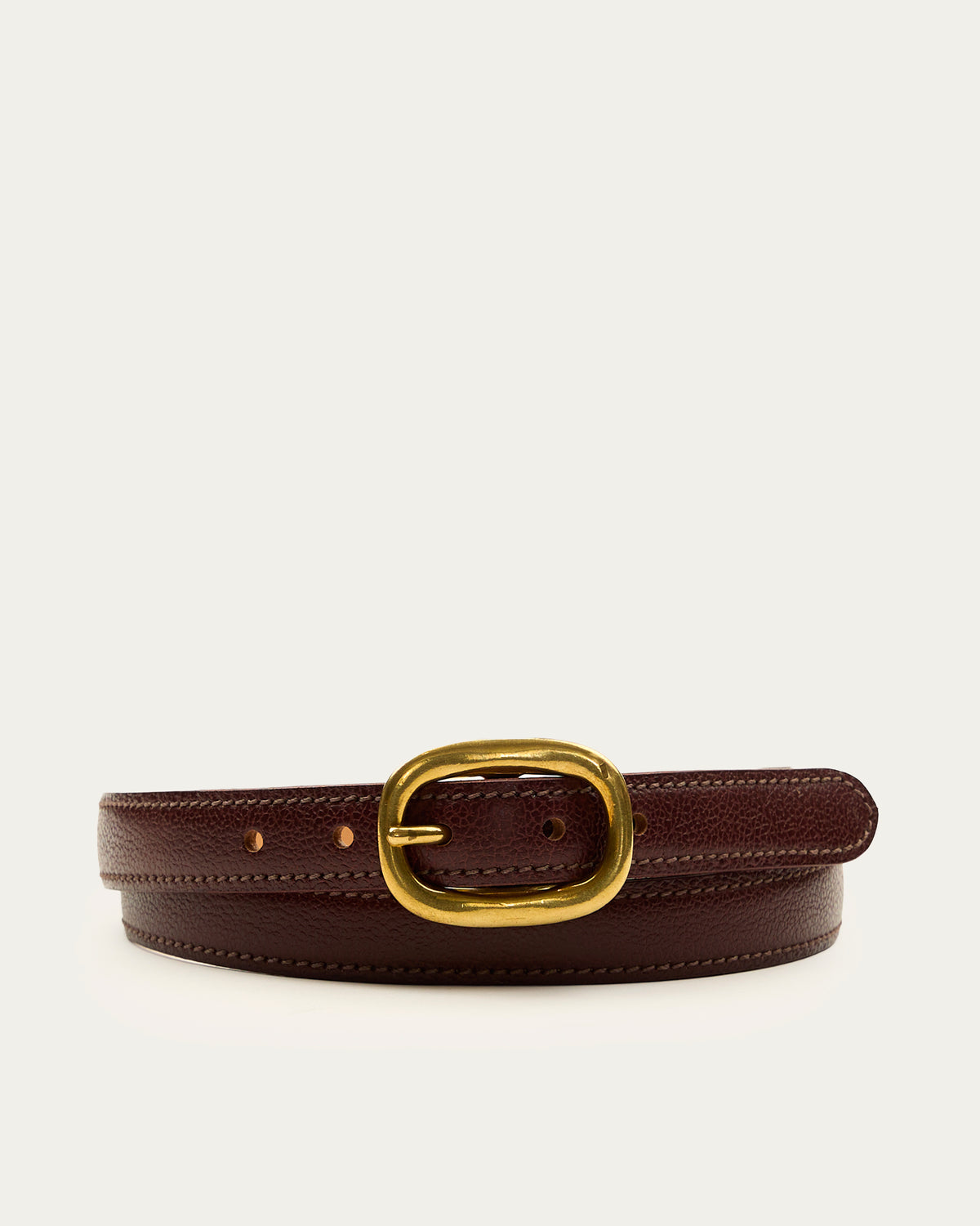 Cinturón Hebilla Bronce 2 cm Moro de cuero - Romors