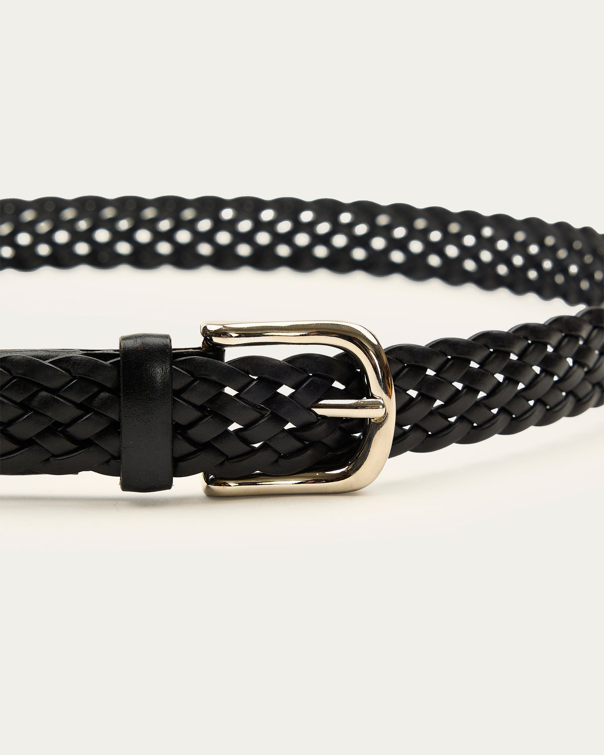 Cinturón Milano 3,5 Negro de cuero - Romors