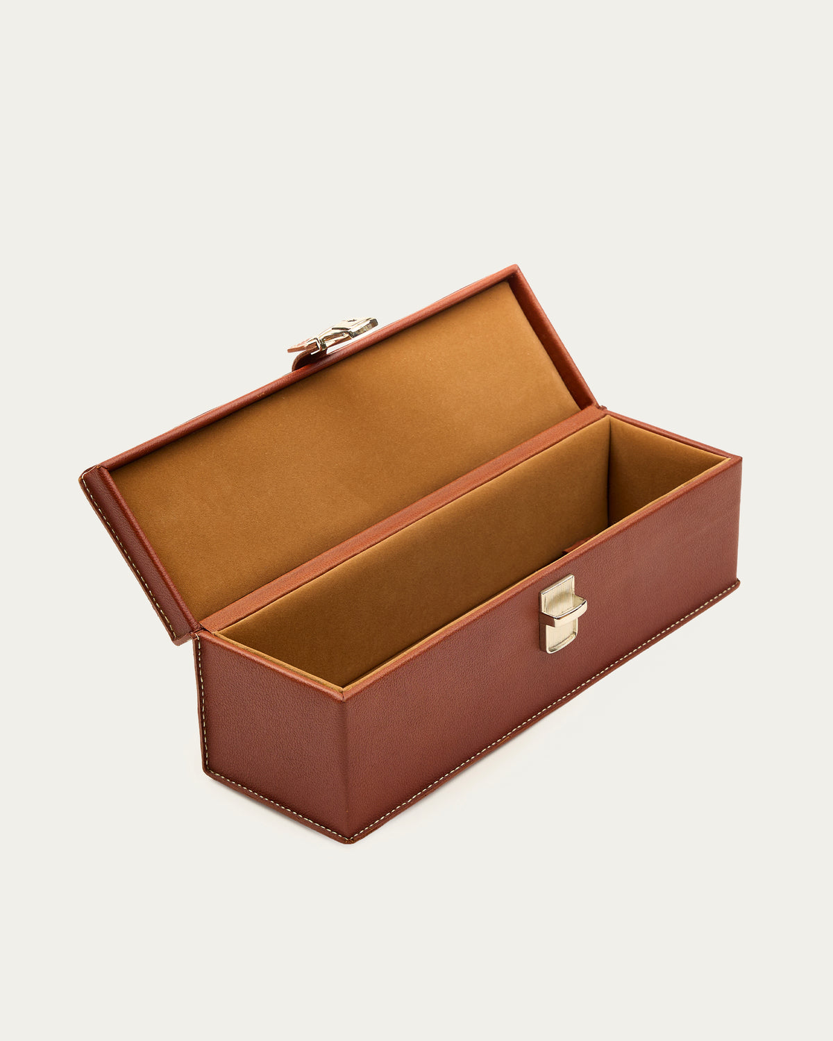 Caja Porta Botella Vino Coñac de cuero - Romors