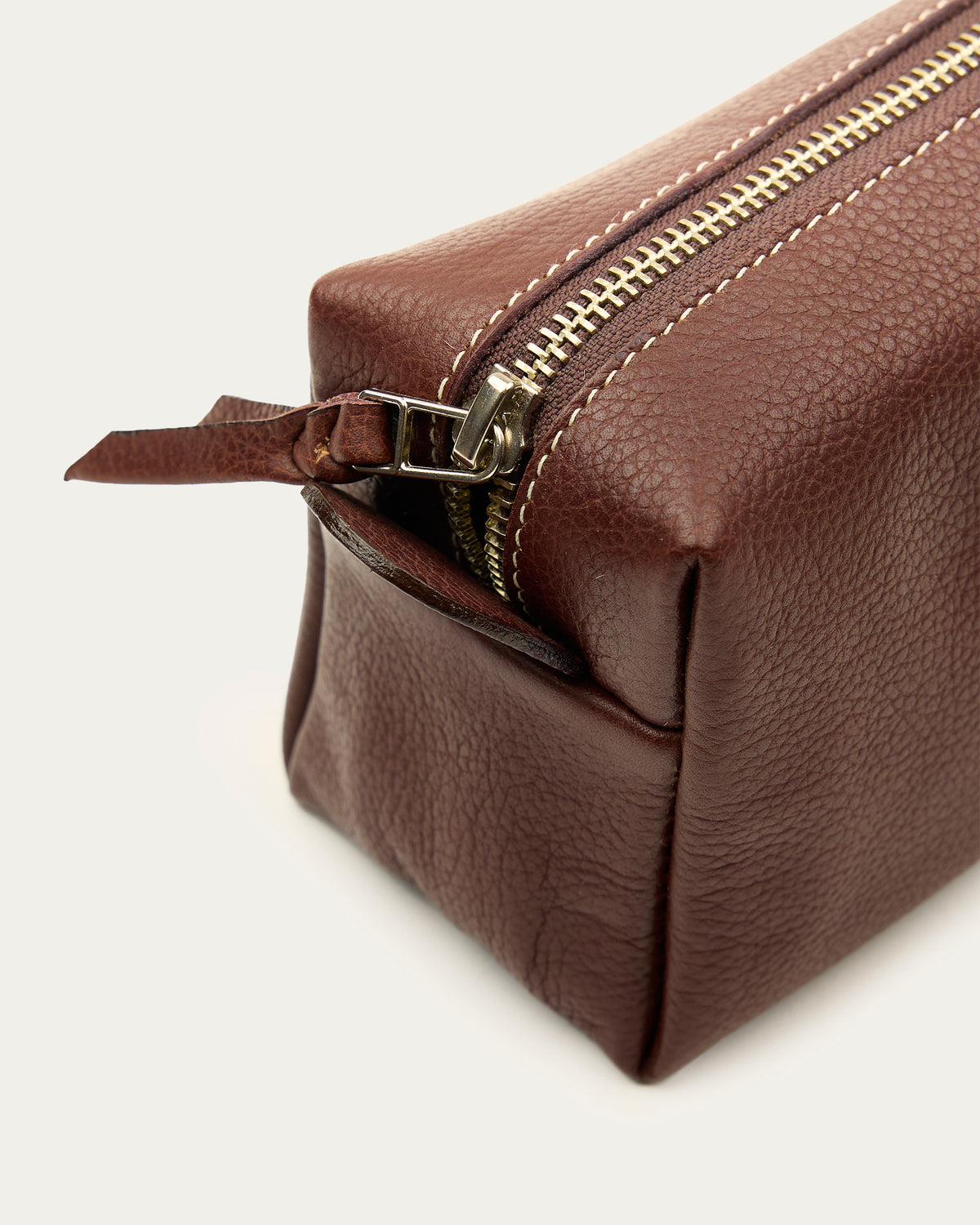 Estuche Travel M Café de cuero - Romors