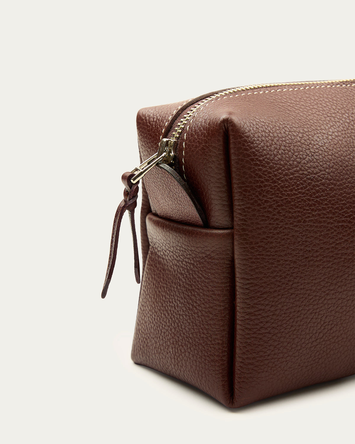 Estuche Travel L Café de cuero - Romors