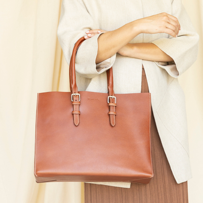 Cartera Bree Coñac