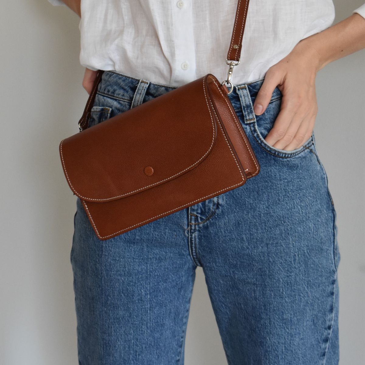 Cartera Siena Coñac