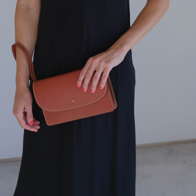 Cartera Siena Coñac