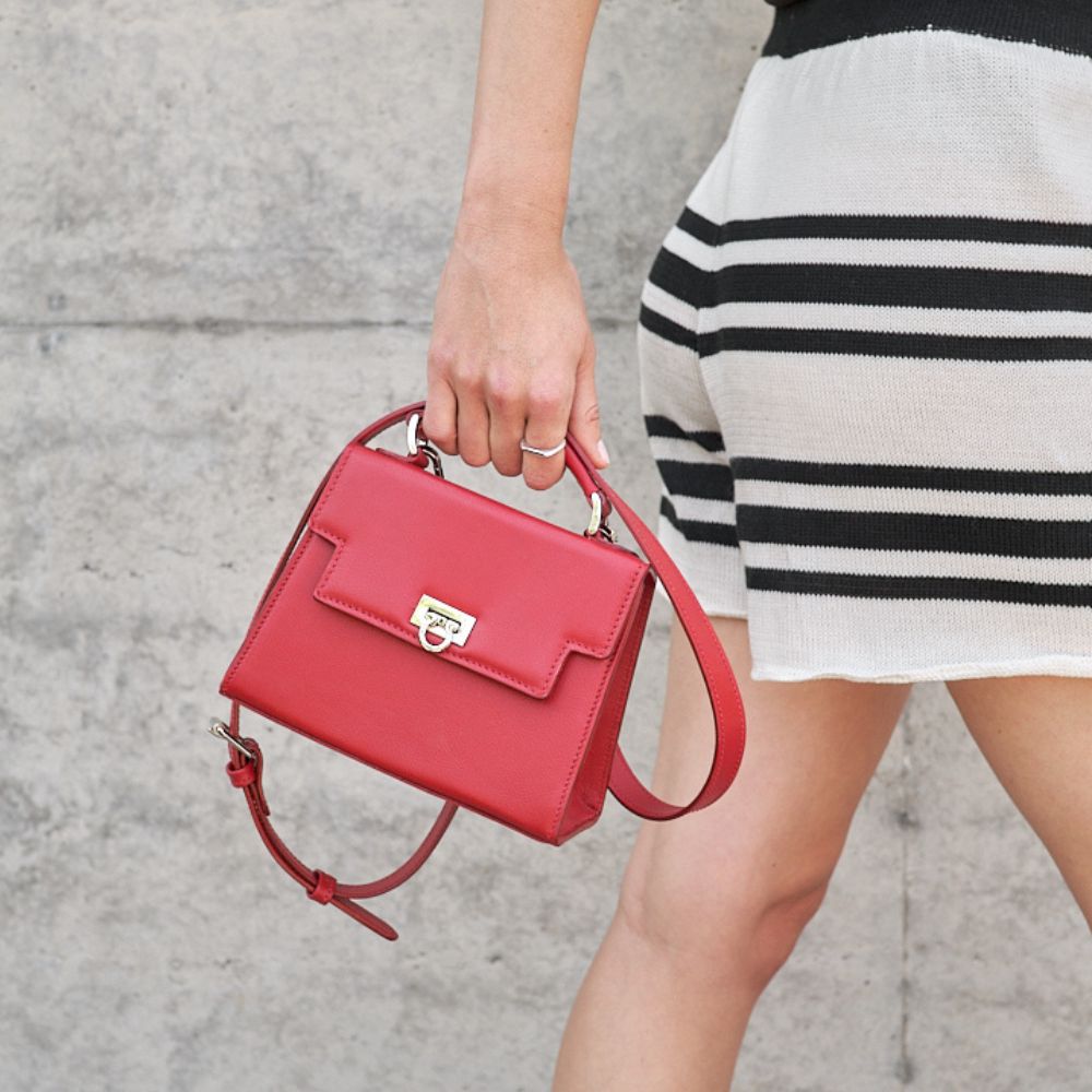 Cartera Elvira Rojo