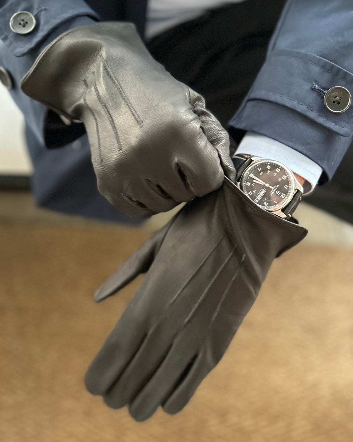Guantes Hombre Negro