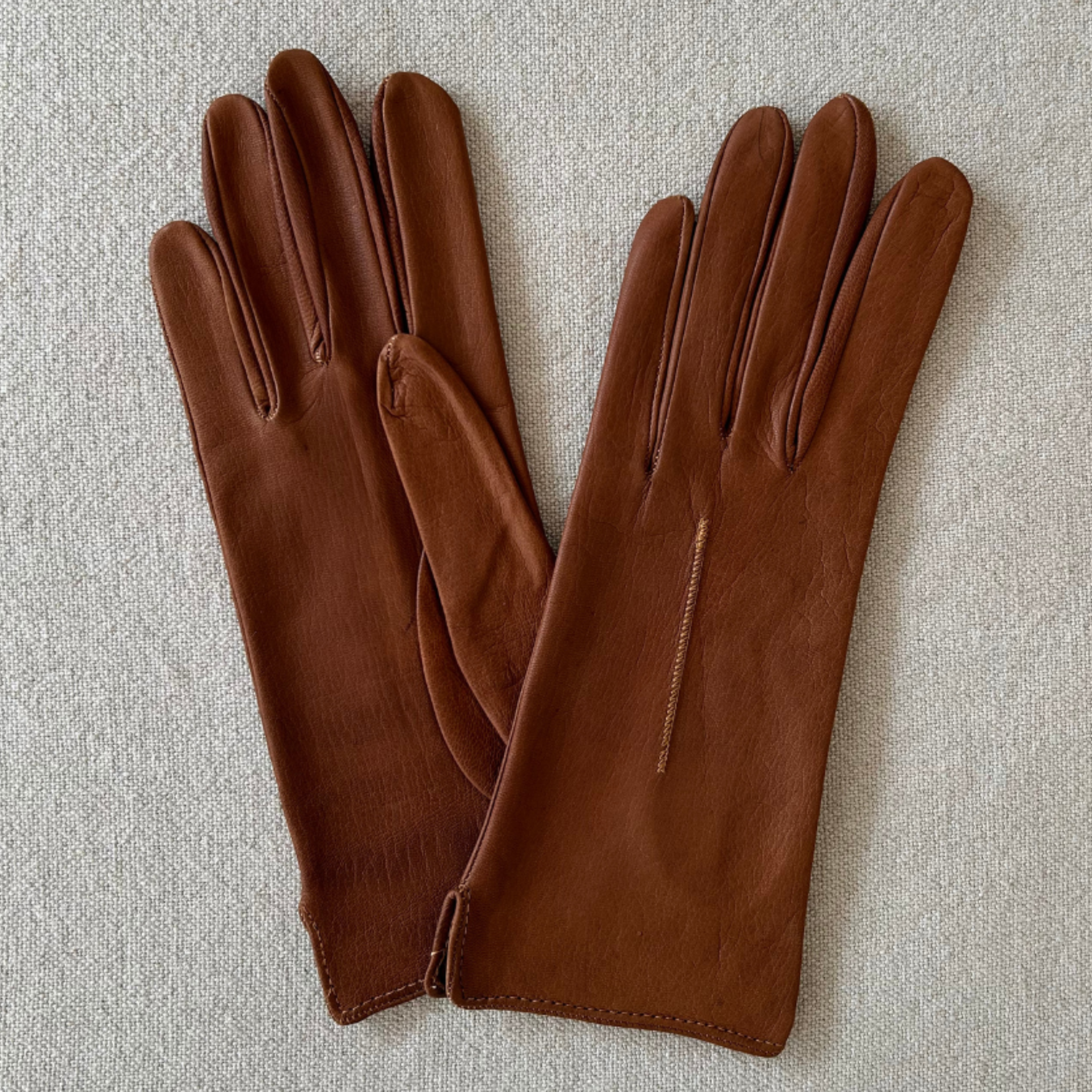 Cognac women's gloves