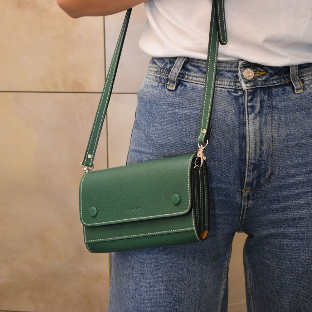 Cartera Olivier Verde
