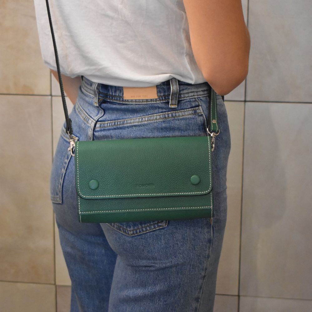 Cartera Olivier Verde